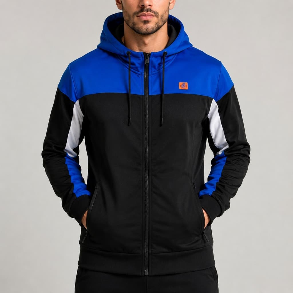 Jaqueta Helanca Masculina com Capuz Conforto e Qualidade com Bolsos