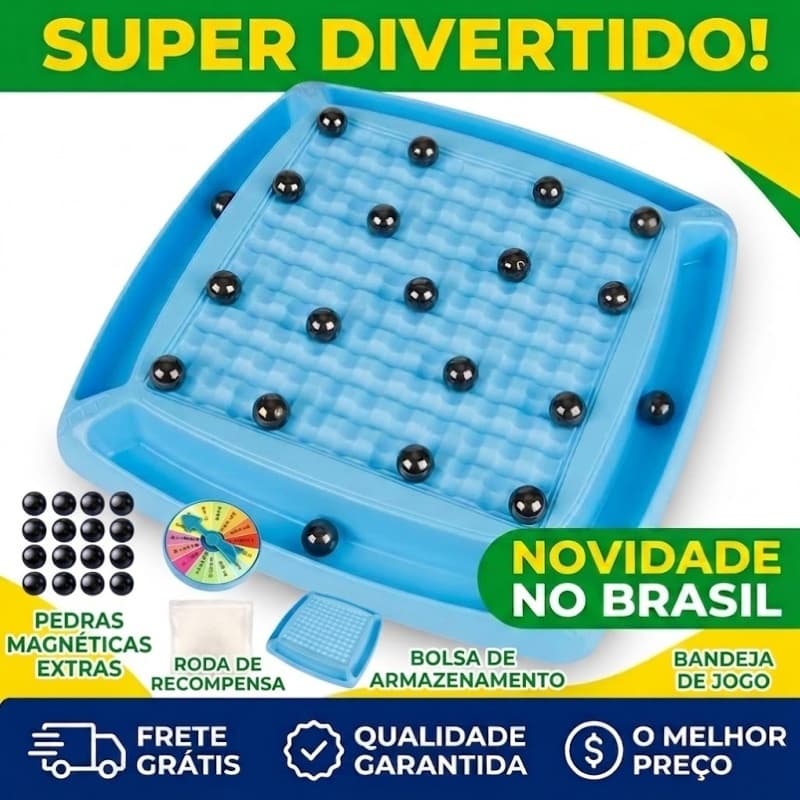 Jogo Tabuleiro Magnético Interativo Educativo Para Família e Crianças Portátil Com Saco [NOVIDADE][ENVIO DO BRASIL]