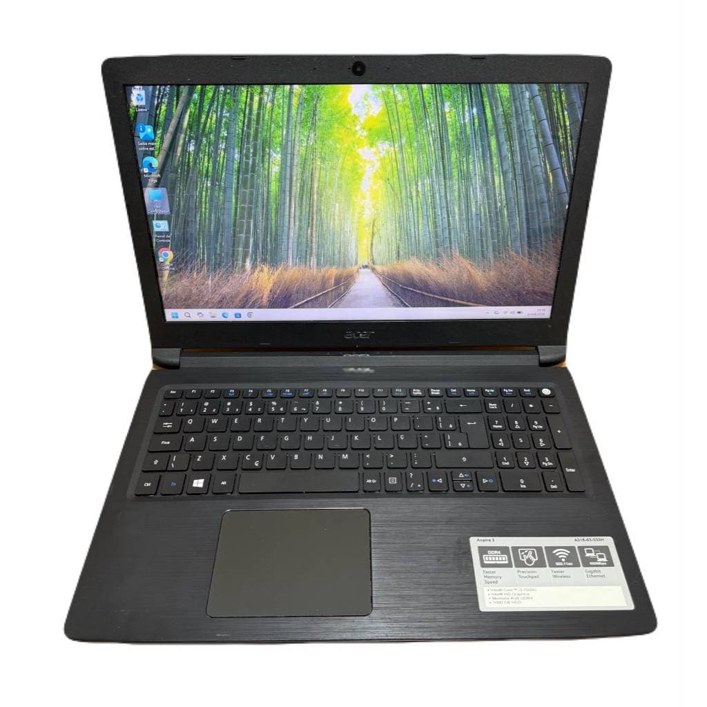 Notebook Acer Intel I3 8gb Ddr4 Ssd 240gb Win 11 Rápido (Recondicionado)
