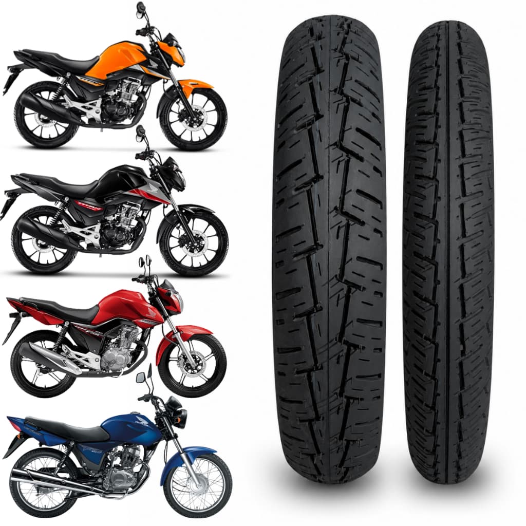 Pneus Conjunto Aro 18 Honda CG 150 CG 160 Titan 150 160 Fan 150 160 Moto Promoção