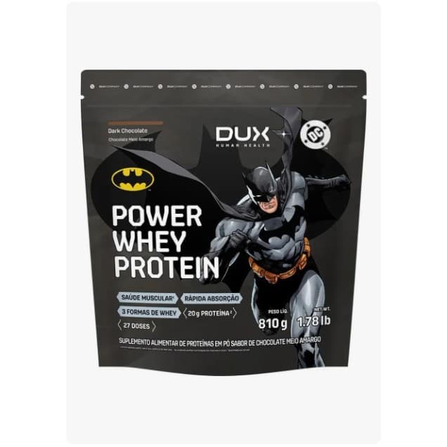 Power whey protein dark chocolate - 810g - Dux Human Health- CHOCOLATE MEIO AMARGO