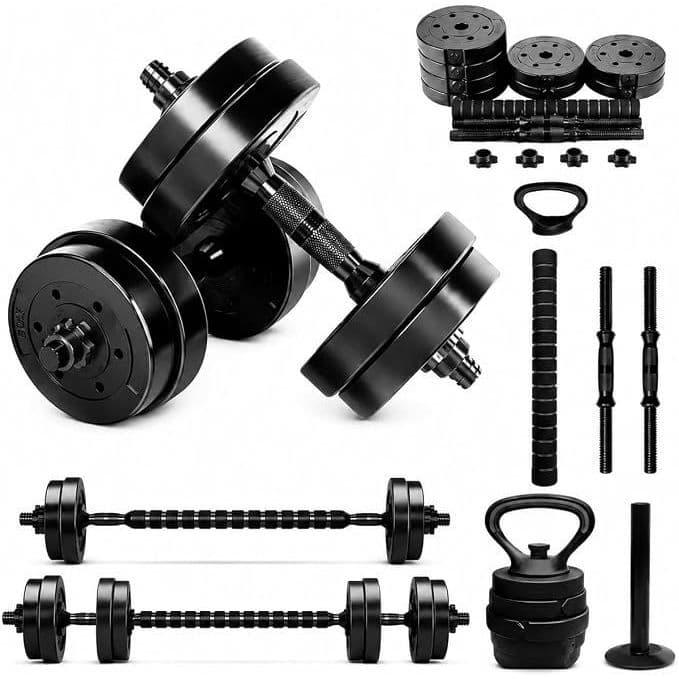 Kit de Halter 15 Kg Halteres Multifunção Academia em casa pesos