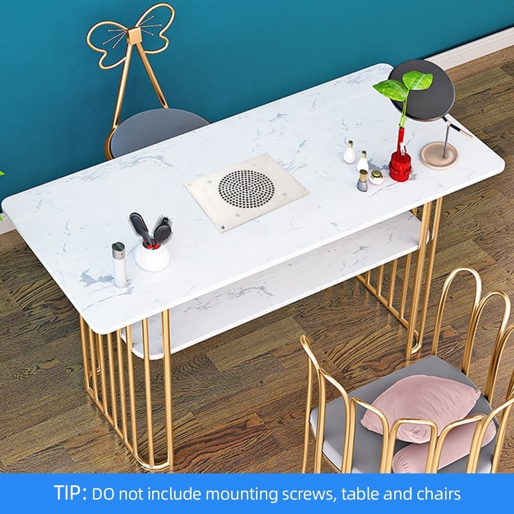 Aspirador de pó para unhas com 2800 RPM e função de limpeza de mesa.