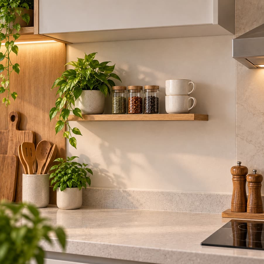 Prateleira de Parede MDF Freijó 60x20cm com Suporte Invisível