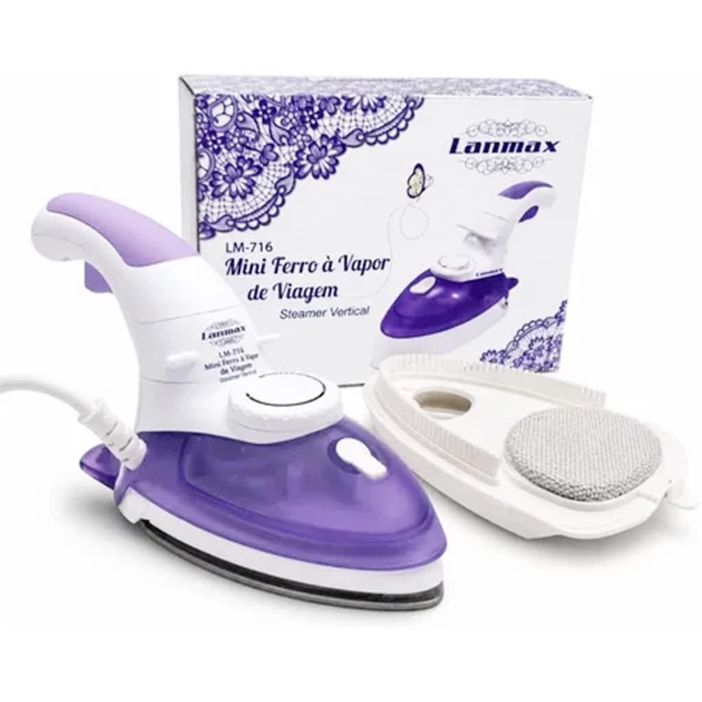 Mini Ferro de Passar a Vapor Pactwork Bivolt Lanmax LM-716