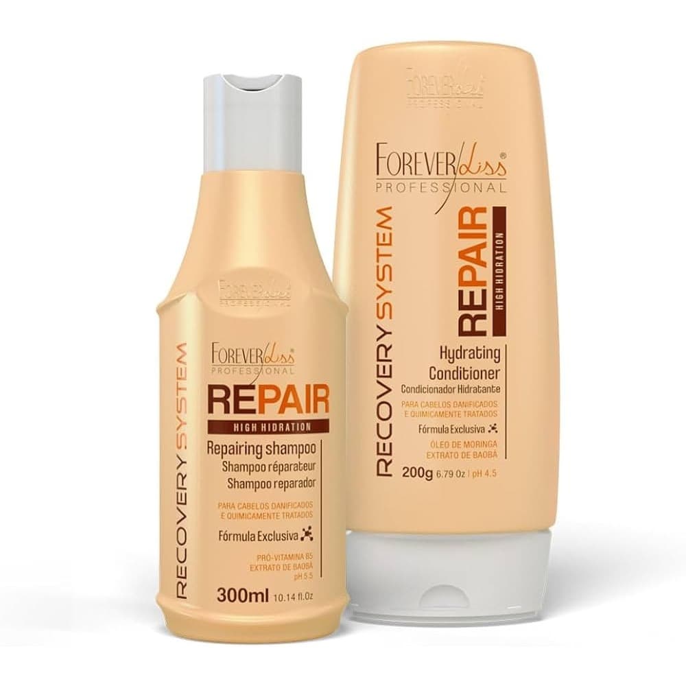 Kit Hidratante Force Repair Shampoo e Condicionador Forever Liss
