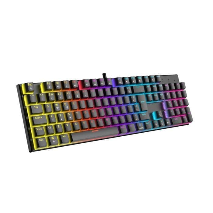 Teclado Mecânico Gamer Dazz Orion V2 Switch Vermelho RGB USB ABNT2 Preto