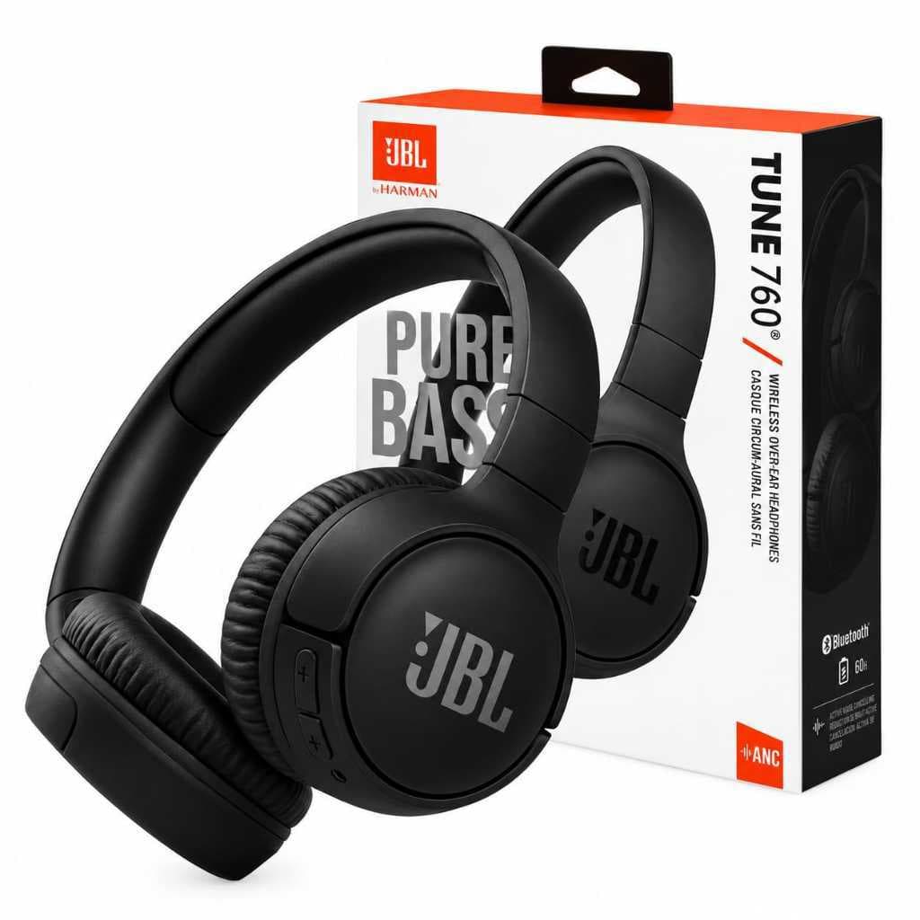510Fone de Ouvido Headphone Sem Fio ANC Hi-Fi, Bluetooth 5.3, Bateria de Longa Duração, Almofadas