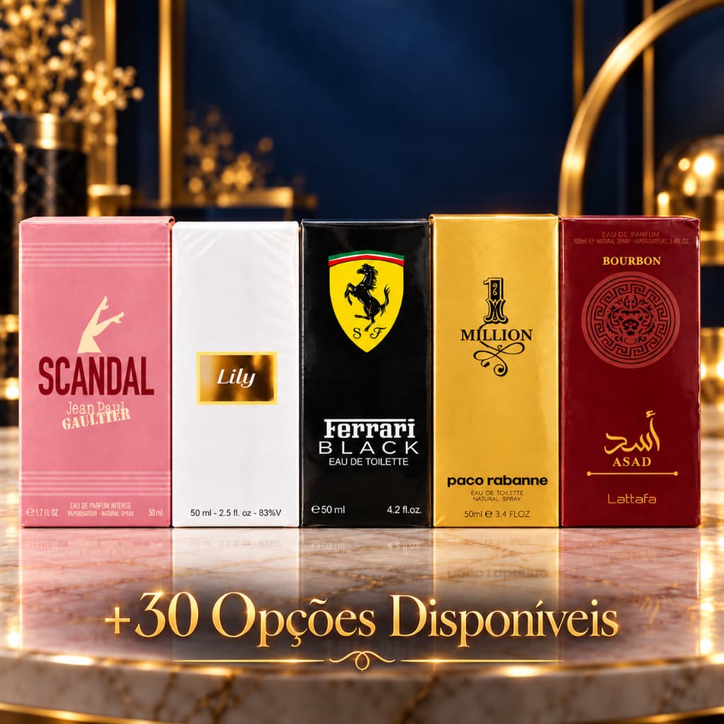 Perfume Feminino Masculino Árabe 50ml a Base de Óleo Inspirados Perfumes Importados Marcas Luxo Fragrâncias Alta Fixação