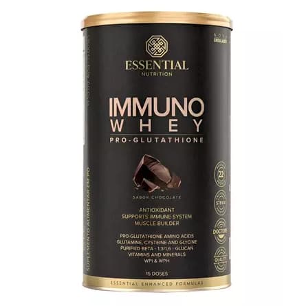Immuno Whey Chocolate Nutrição Essencial Com Whey Protein Isolado E Hidrolisado