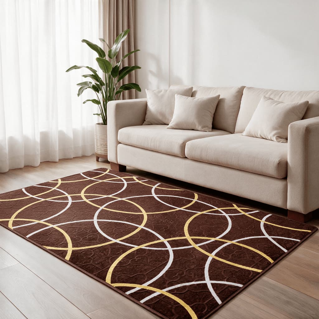 Tapete Sala Geométrico 2,00x1,40m Antiderrapante Moderno Grande Decorativo Sala de Estar Quarto Escritório