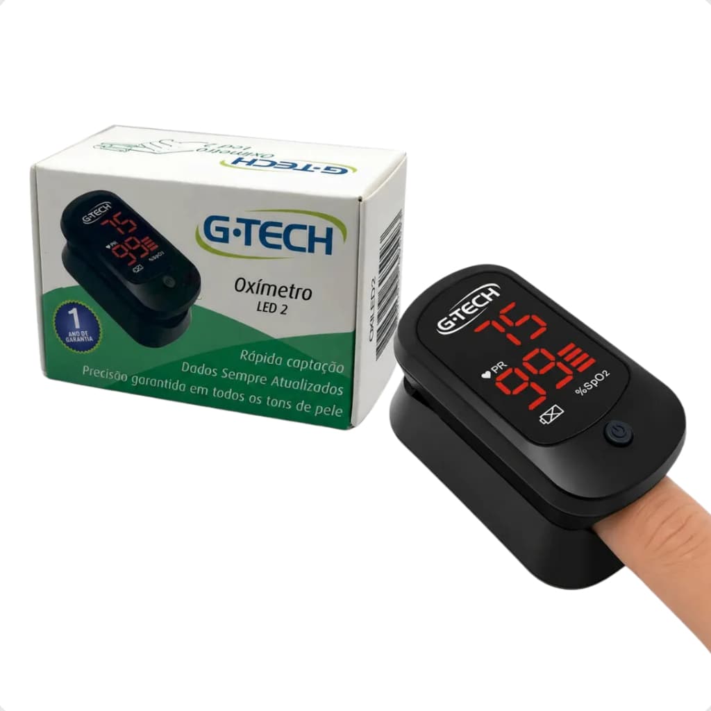 Oxímetro G tech Dedo Digital Original Medidor De Saturação
