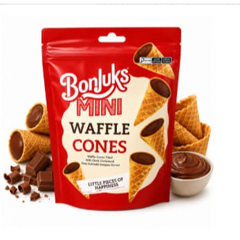 Pacote Mini Cones Choc Ao Leite 50G Importado