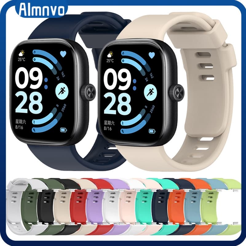Pulseira Silicone Ajustável Para Relógio Redmi Watch 6 Active/Lite 6 5/4/Mi Band 10 9 8 Pro Strap Acessórios Esporte