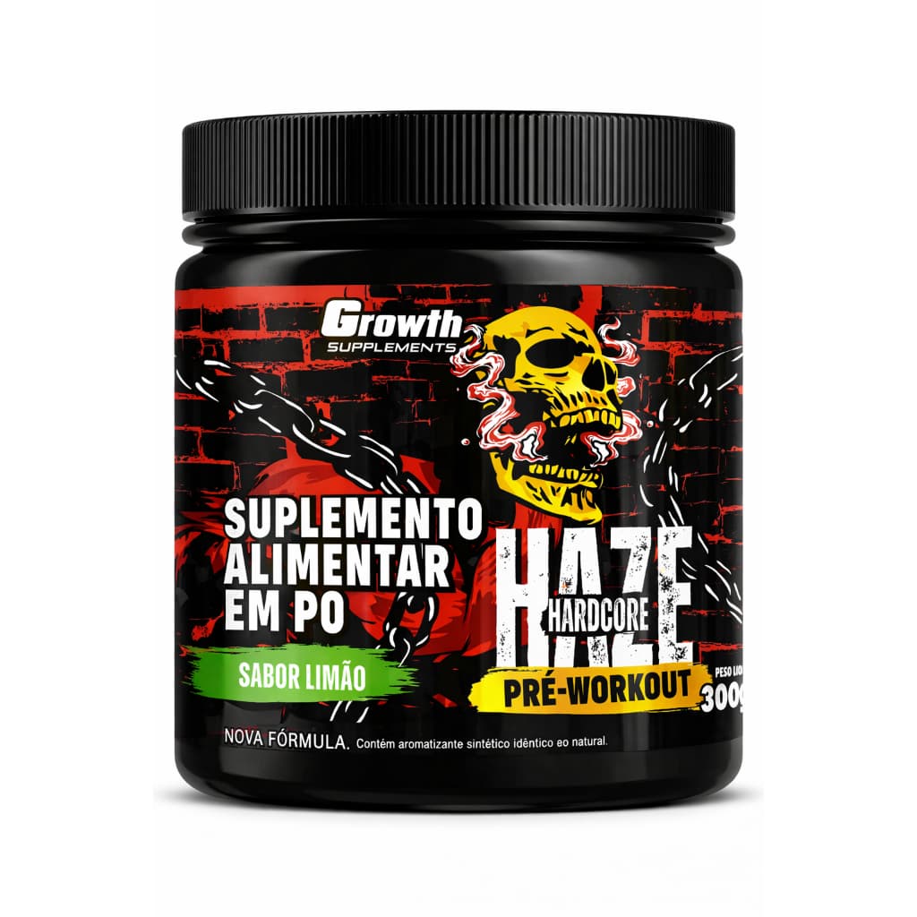 Pre Treino Haze Hardocore - Produto Original - Envio Rápido - Sabor Limão