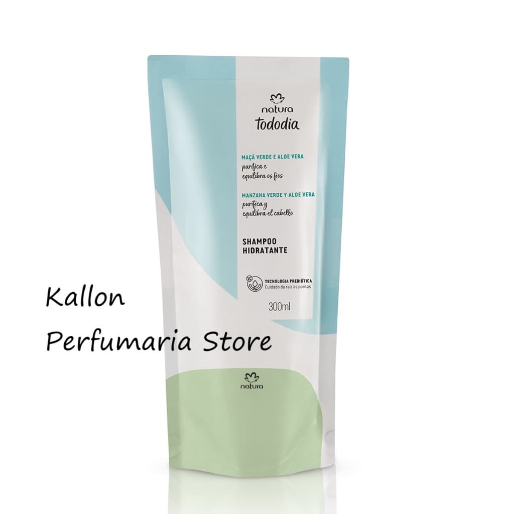 Refil Shampoo Hidratante Maçã Verde e Aloe Vera 300 ml, Natura Cosméticos