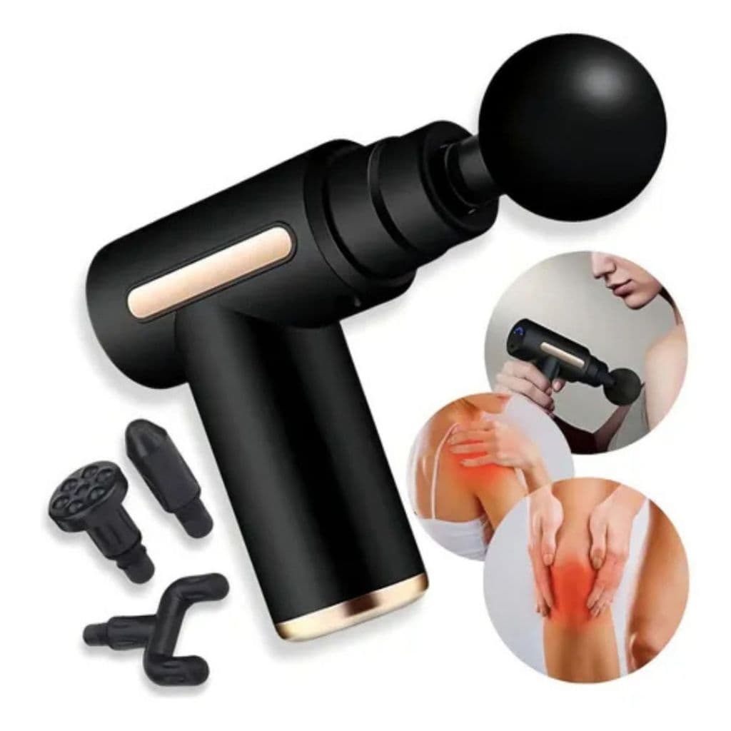 Massageador Pistola Elétrico Com Display Relaxante Muscular