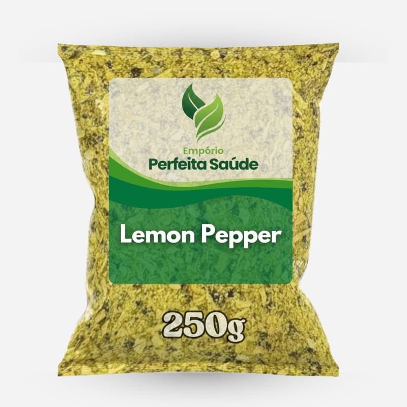 Tempero Lemon Pepper Natural Sem Glúten 250g  - Perfeita Saúde