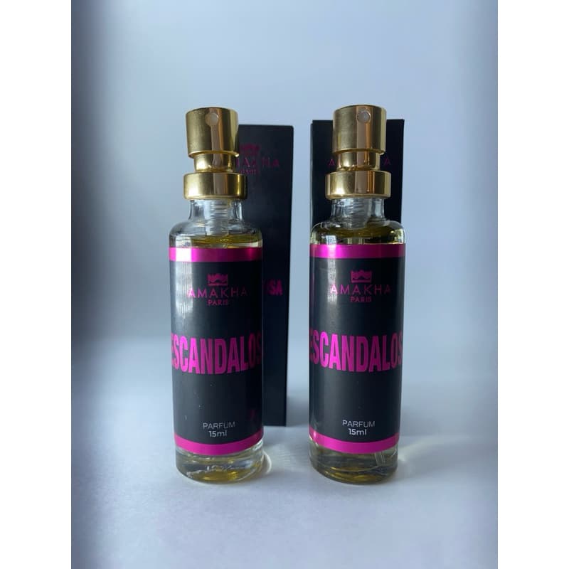 Kit 2 Perfumes Feminino Escandalosa  Amakha Paris 15ml | Alta Fixação | Inspirado em Importados