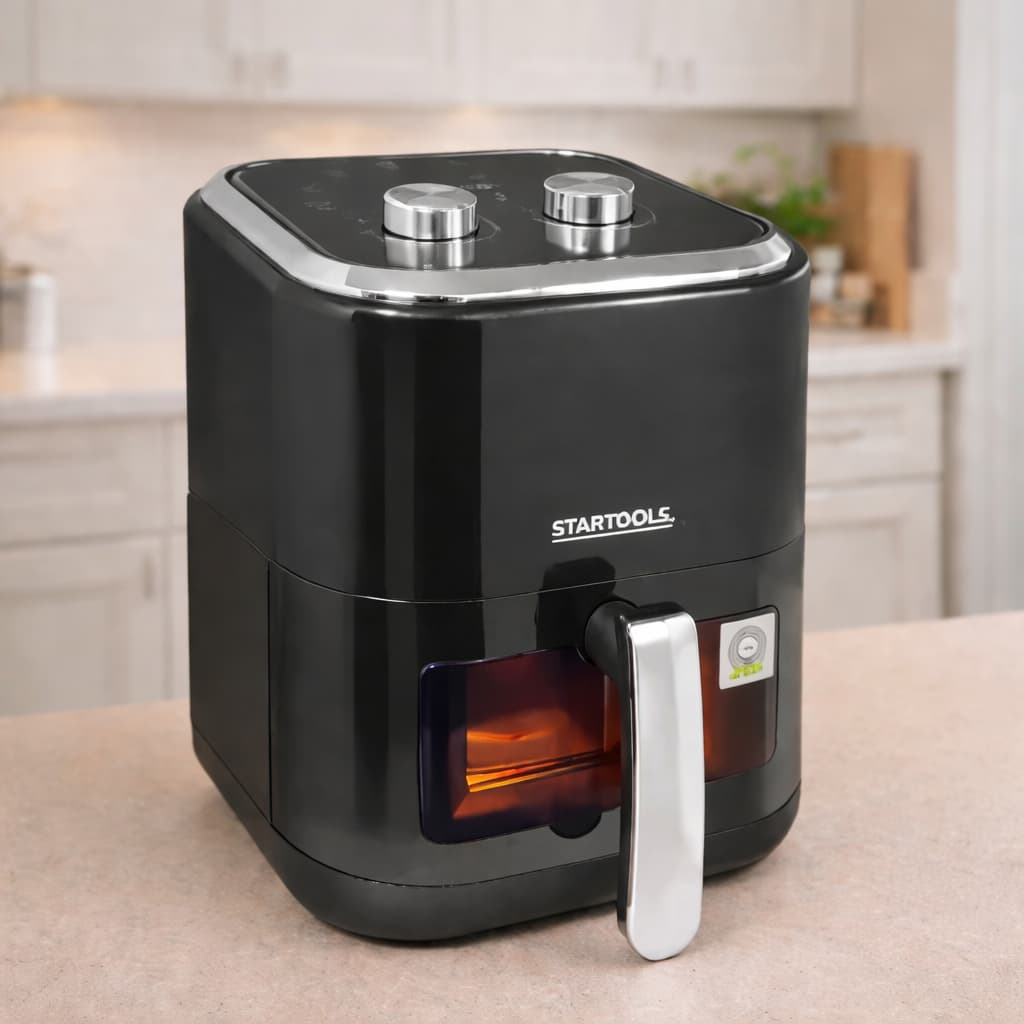 Air Fryer 5L 220V Preta Fritadeira Elétrica Sem Óleo, Mais Saúde, Sabor e Praticidade na Sua Cozinha