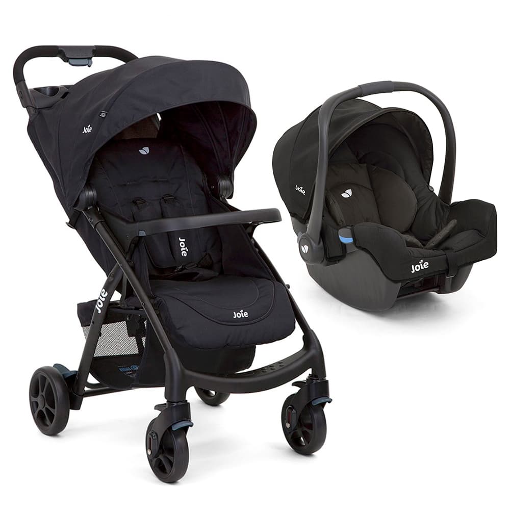 Carrinho De Bebê Com Bebe Conforto Muze Juva Preto Coal