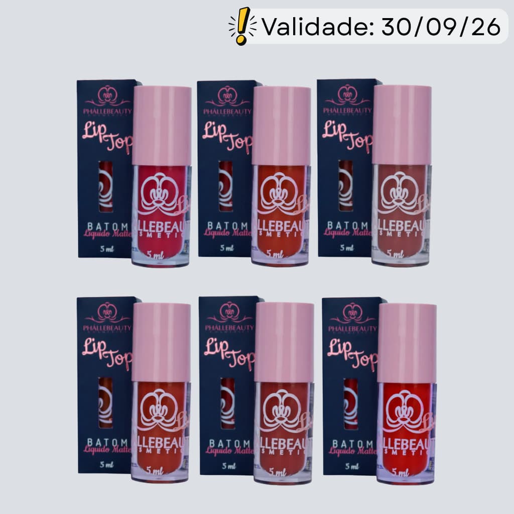 Batom Líquido Matte Lip Top 5ml - PhálleBeauty