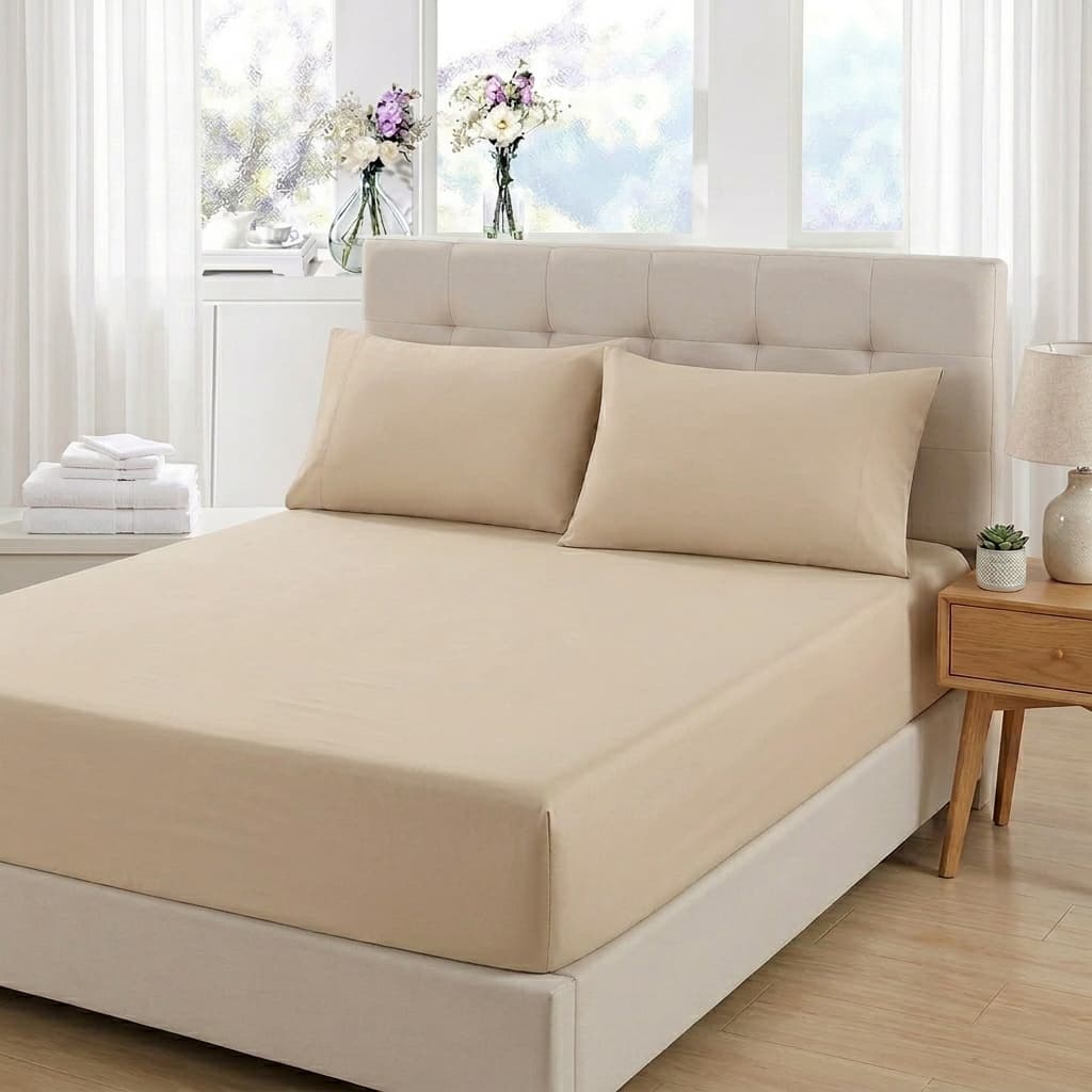 Jogo de Cama Casal 3 Peças Poliéster Elástico Total 30cm Cama Box Várias Cores