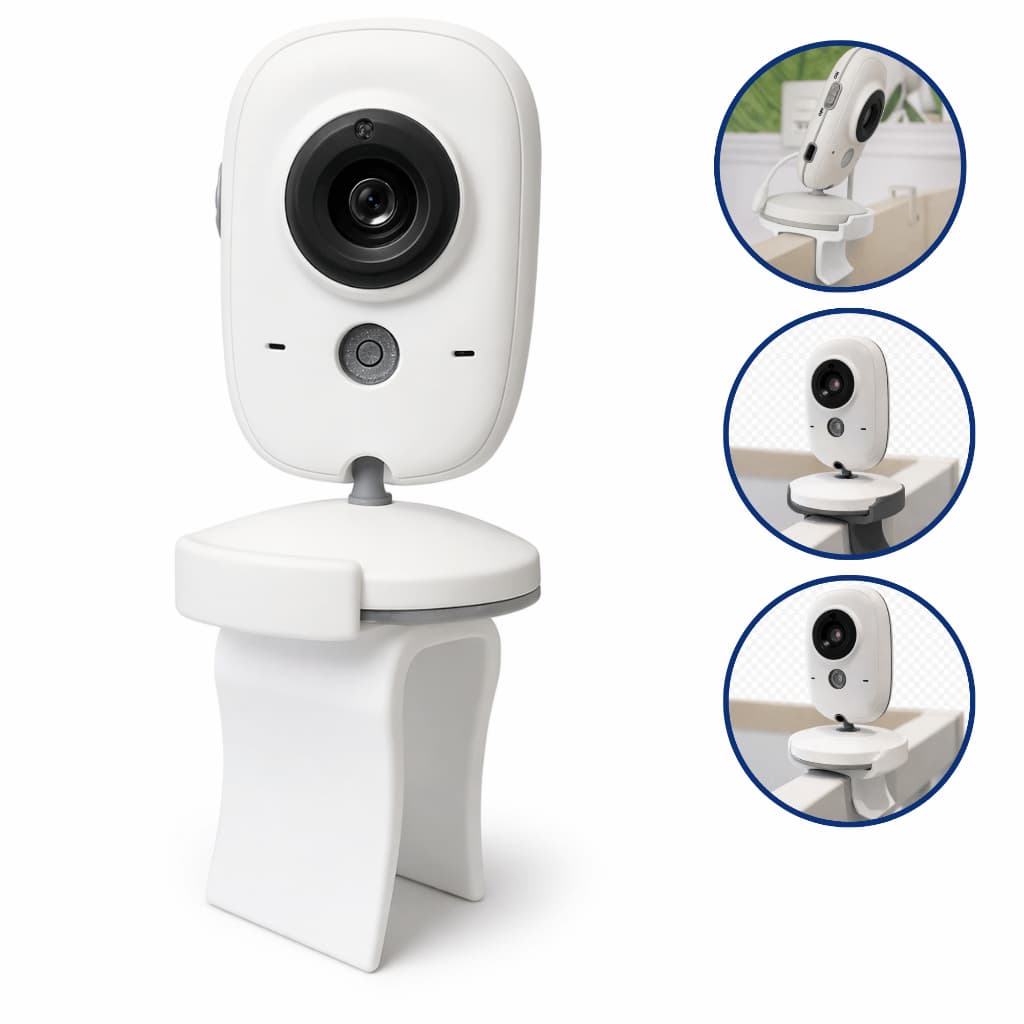 Suporte Babá Eletrônica Baby Monitor para Berço Ajustável Seguro Fácil Instalar