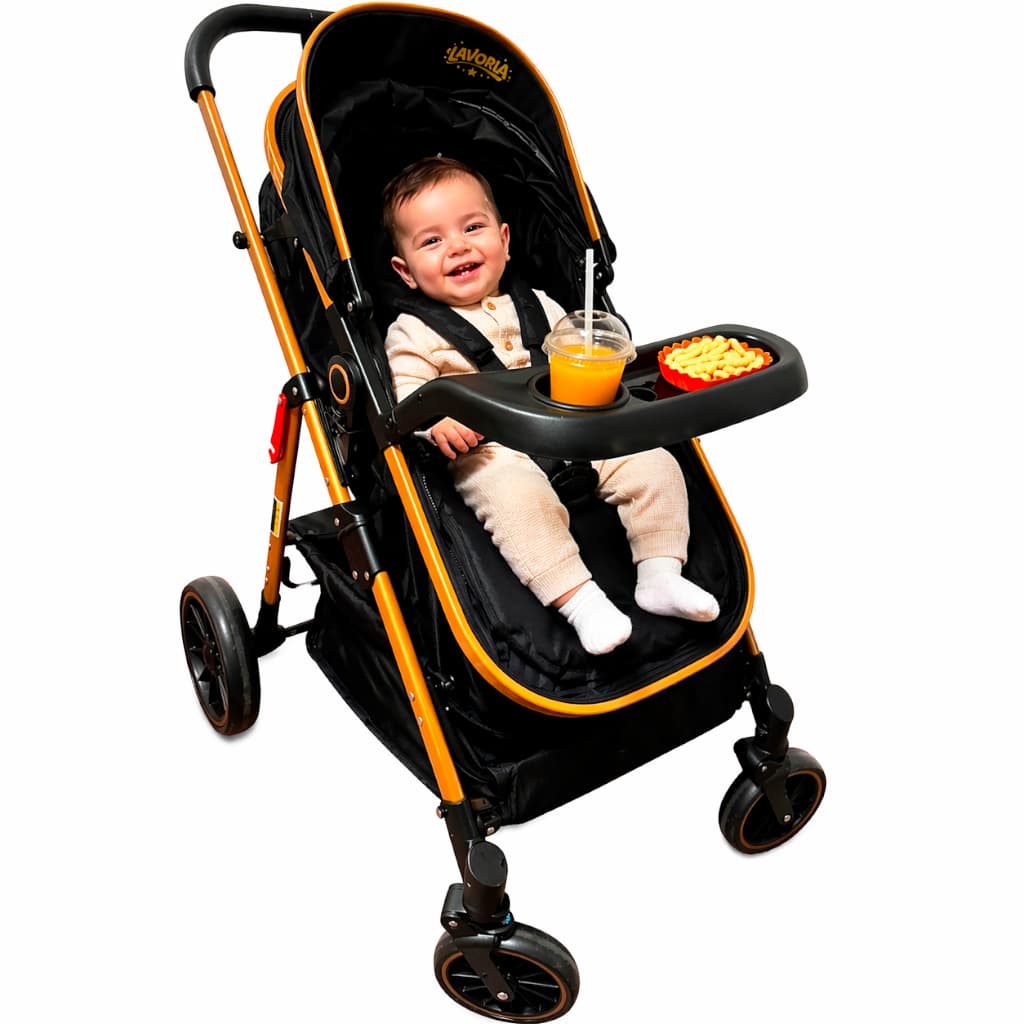 Carrinho De Bebê Completo 3 EM 1 Com Moisés e Bebe Conforto - Modelo Europeu Luxo