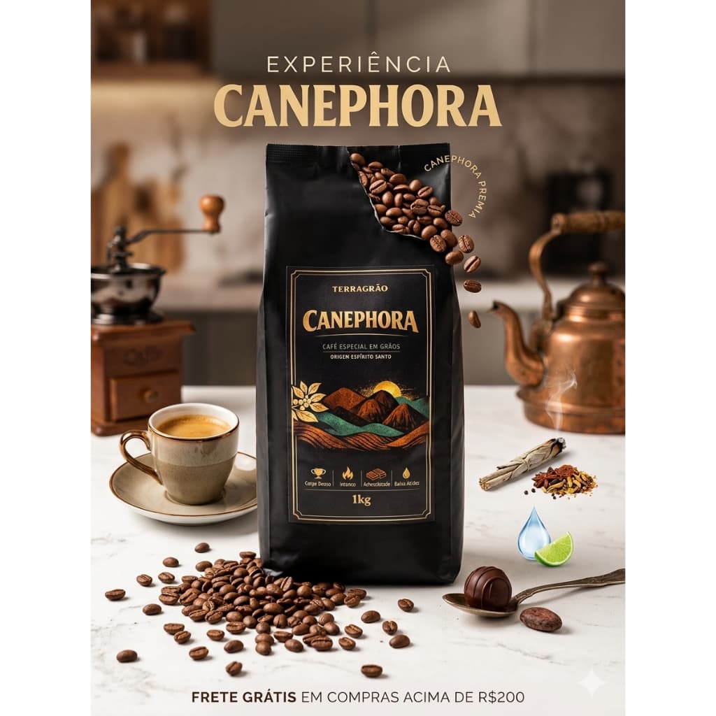 Café em Grão Especial 100 porcento Canephora 1 kg