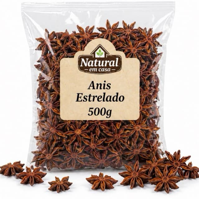 Anis Estrelado Desidratado Natural para Chá e Temperos