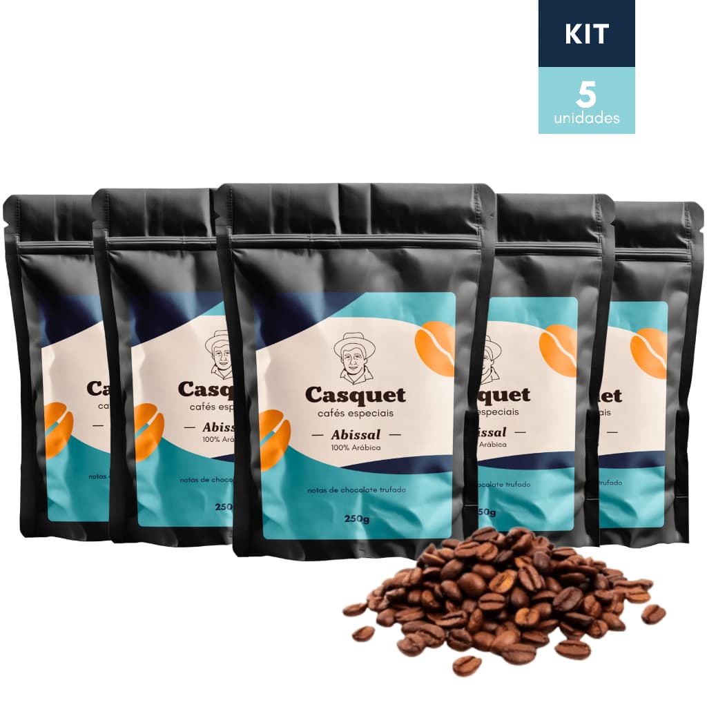Café Especial Torrado em Grãos 100% Arábica 84+ Pontos 1,25kg | Casquet Abissal Minas Gerais