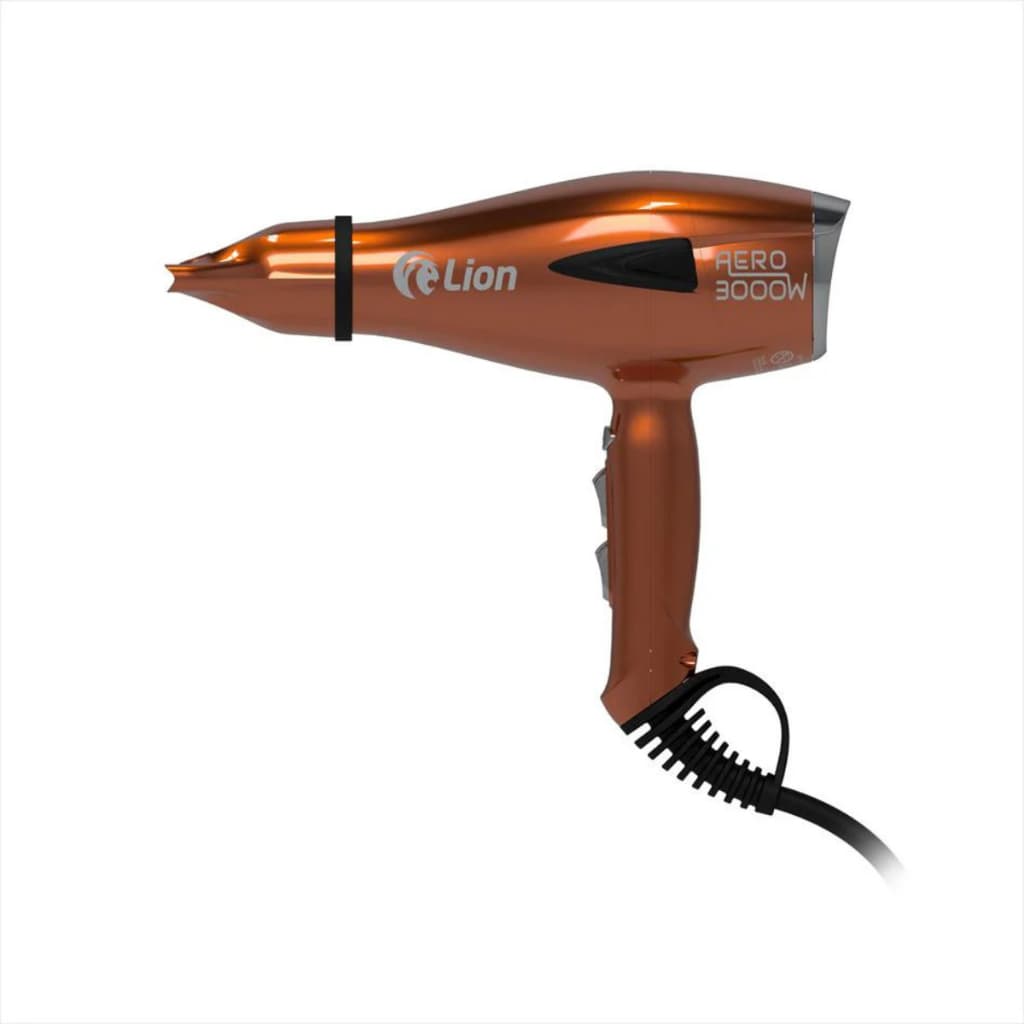 Secador de Cabelo Profissional 3000W Lion Aero Cobre Ionico 220V