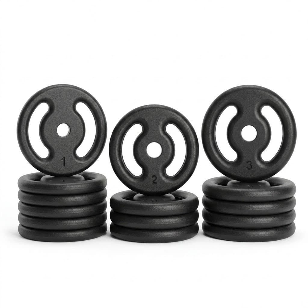 KIT ANILHAS DE FERRO FUNDIDO 26KG ACADEMIA FITNESS 6X1KG + 4X2KG + 4X3KG PARA TREINO MUSCULAÇÃO TOP ALTA QUALIDADE PRO X