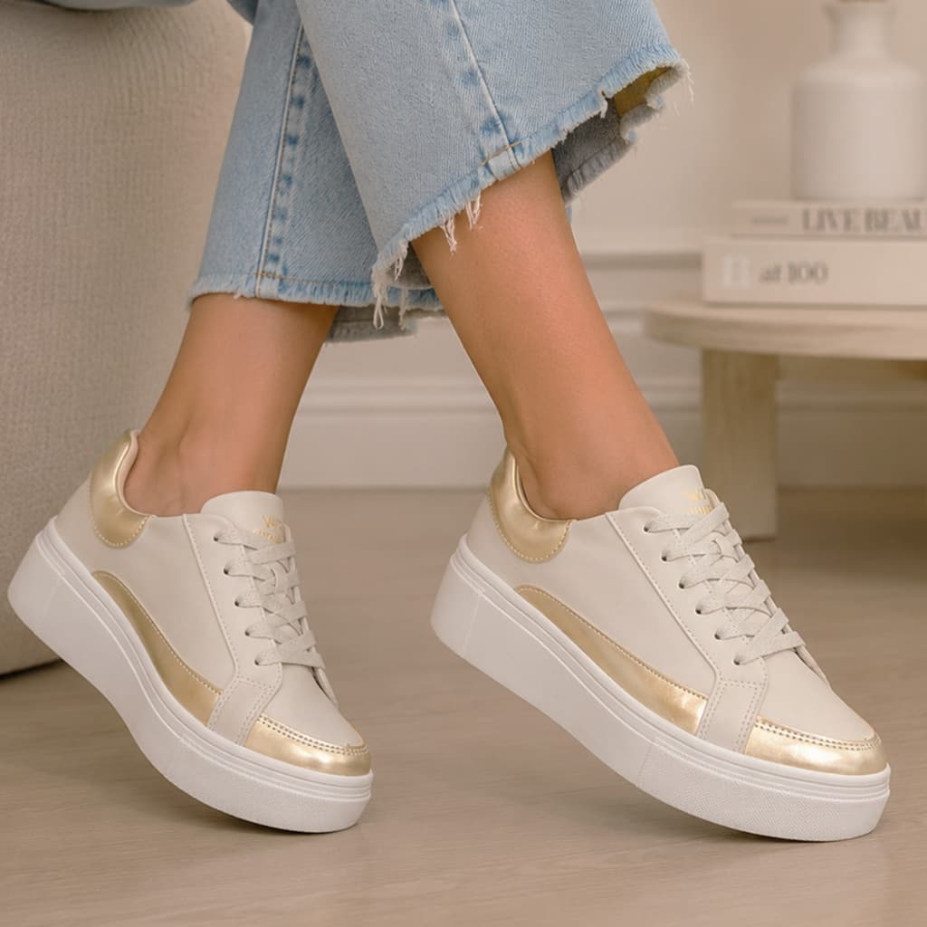 Tênis Feminino Flatform Casual Confortável Macio WIKI shoes Moderno Leve Para Dia a Dia