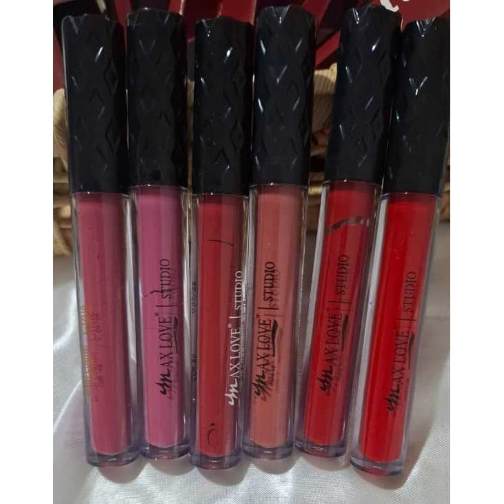 Batom Matte Líquido 24 horas Max Love Escolha as Cores Batons do 45 ao 50