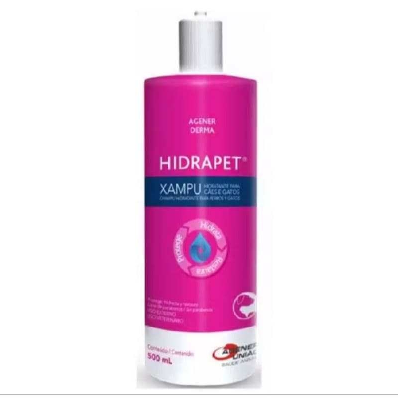 Shampoo Hidrapet 500ml para Cães e Gatos com Hidratação Intensa