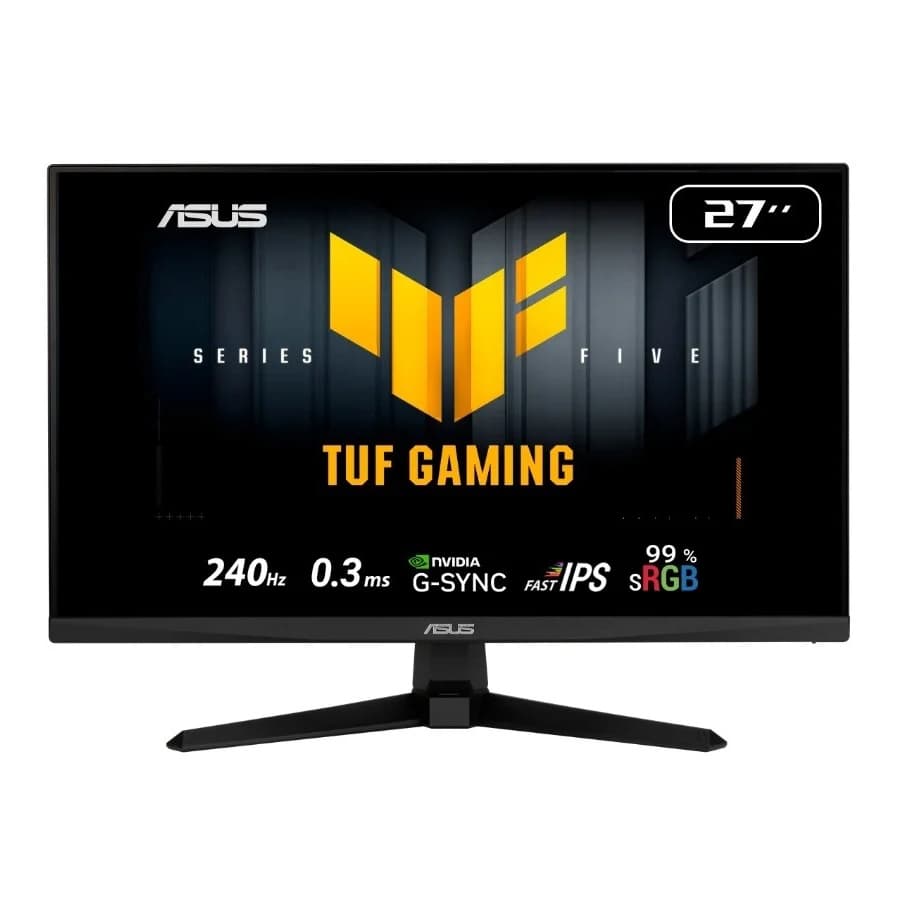 Monitor Gamer ASUS TUF 27, Full HD, 240Hz ,0.3ms Ultra Rápido, IPS HDR10 G-Sync VG279QM5A