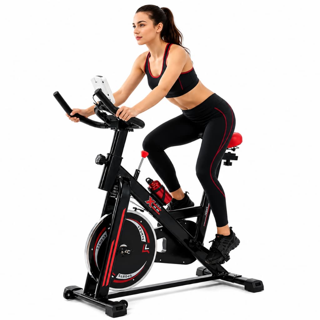 Bicicleta Ergométrica Spinning Profissional Ajustável para Treino em Casa