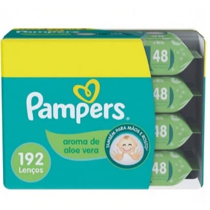 Lenços Umedecidos Pampers Aloe Vera 192 Lenços