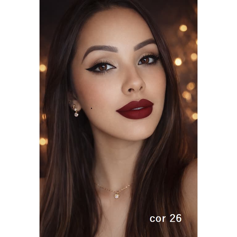 Batom Liquido Matte Vermelhos 24 horas 30 horas Linha Confort Max Love