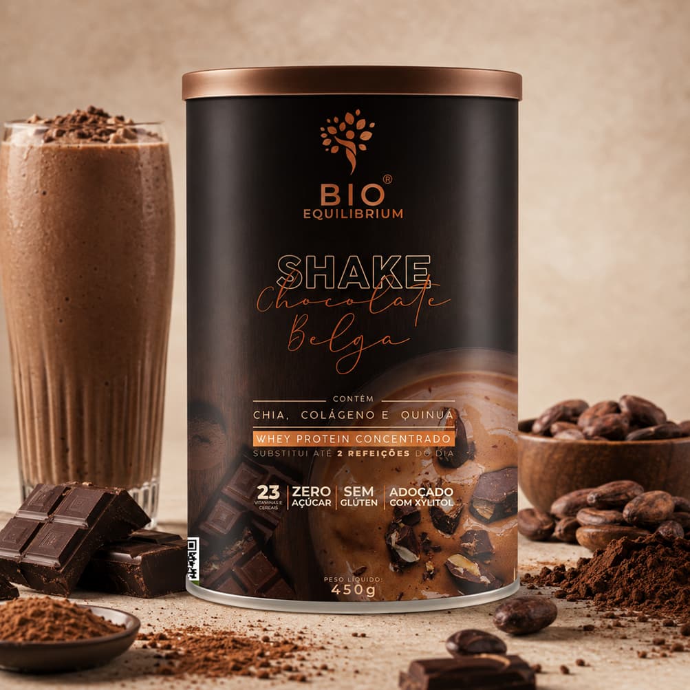 Shake Natural Proteico 450g - Nutrição Completa com 23 Vitaminas - 24g de Proteína | Bio Equilibrium