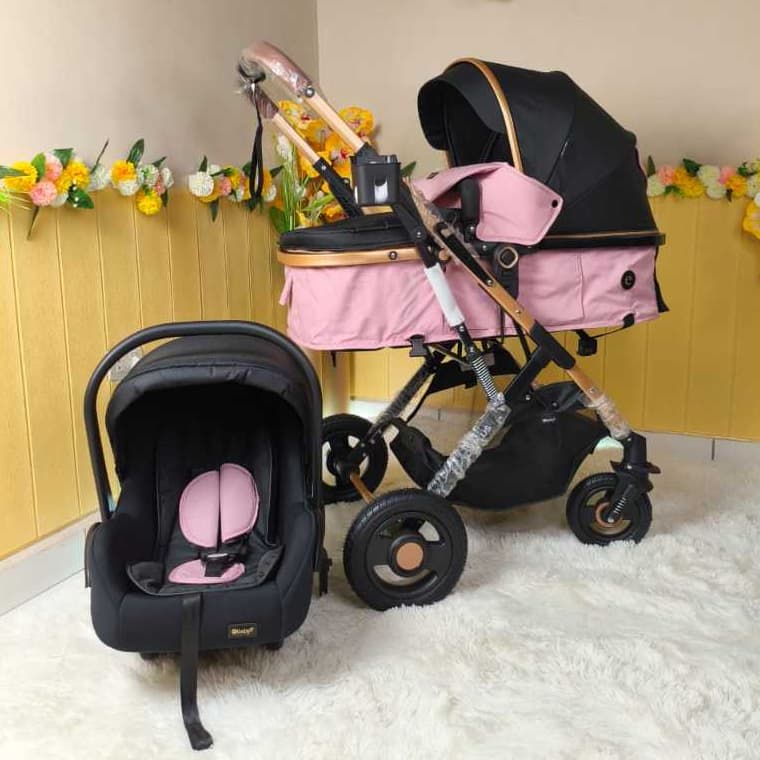 Carrinho de Bebê Moisés Dobravel e Bebê Conforto Modelo Belecoo Luxo kit completo menino menina,25kg