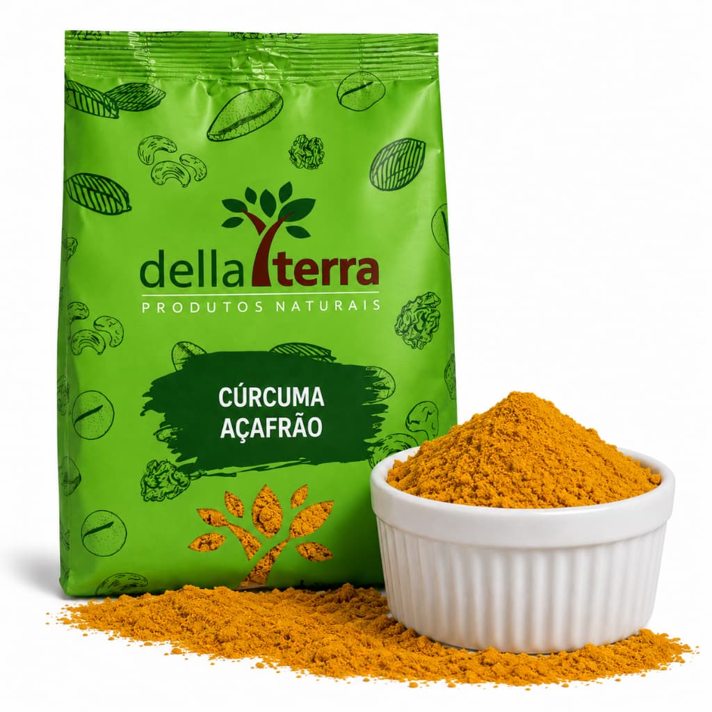 Cúrcuma Açafrão Premium 100% Pura em Pó 500g - Della Terra
