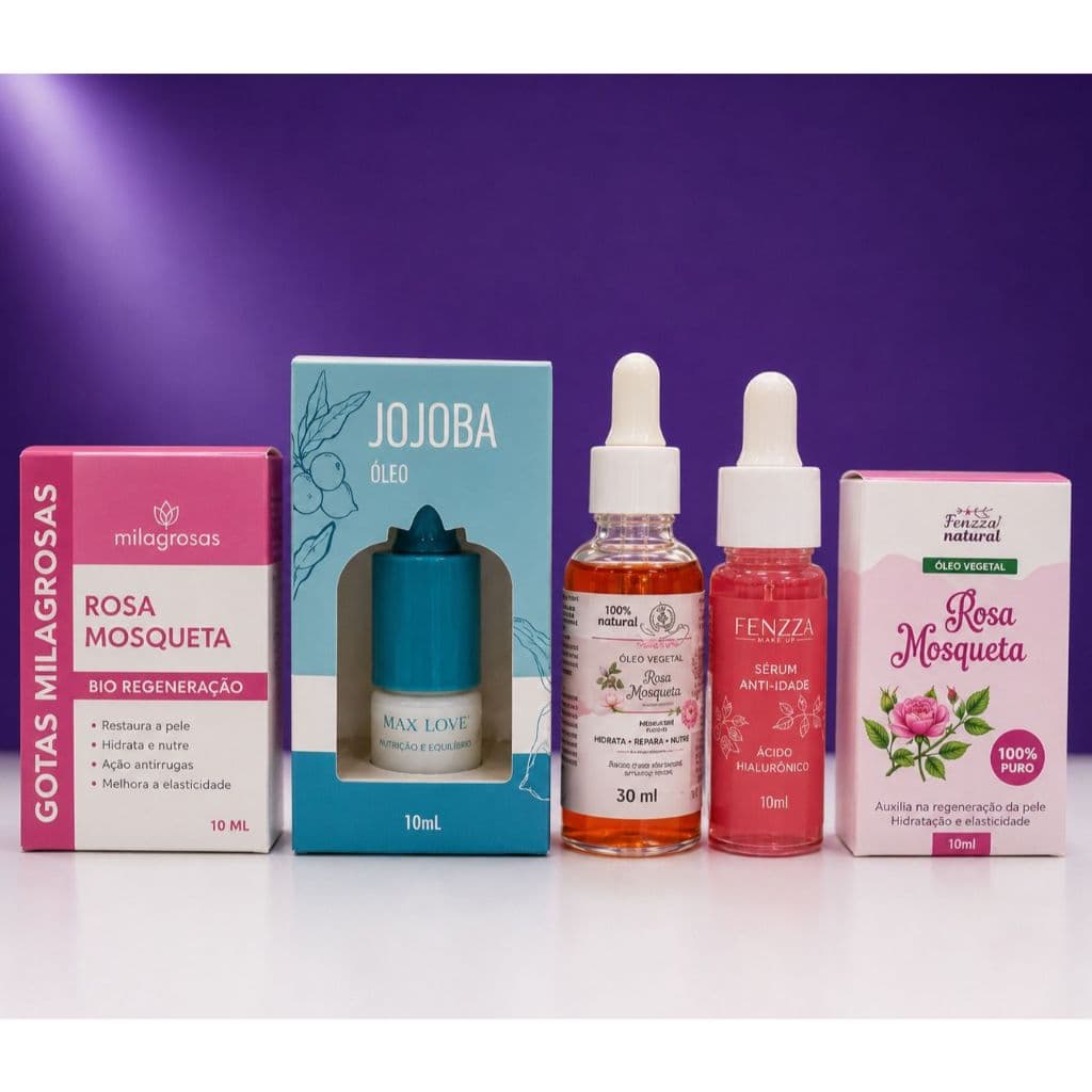 Óleo Rosa Mosqueta Facial Hidratante Clareador Anti Idade Skincare