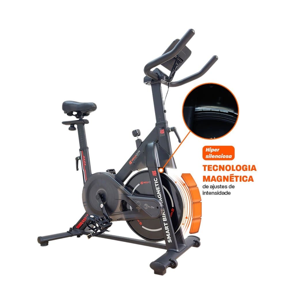 Bicicleta Ergométrica MegaGym X Spinning Roda De Inércia 4Kg Ate 120Kg Magnética