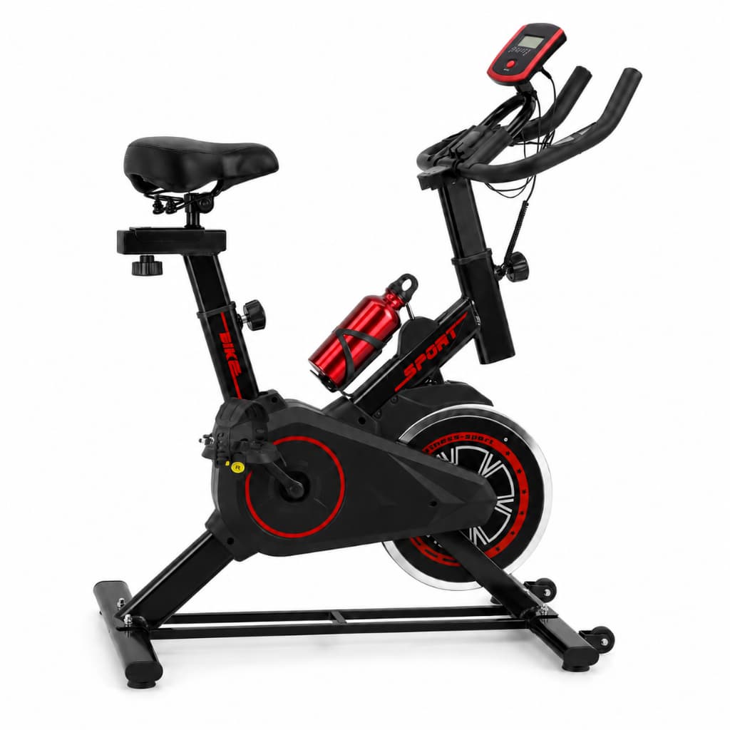 Bicicleta Spinning Ergométrica Com Leitor de Batimentos Cardiacos Semi Profissional Bike Preto
