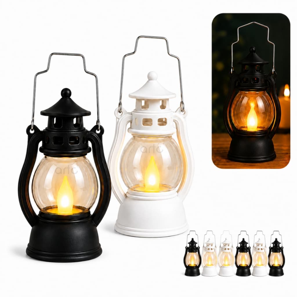 Kit - 4 Até 8 Vela Decorativa Lampião LED Luminária