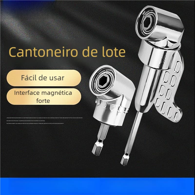 Adaptador Angular Curto ou Longo Para Parafusadeira e Furadeira