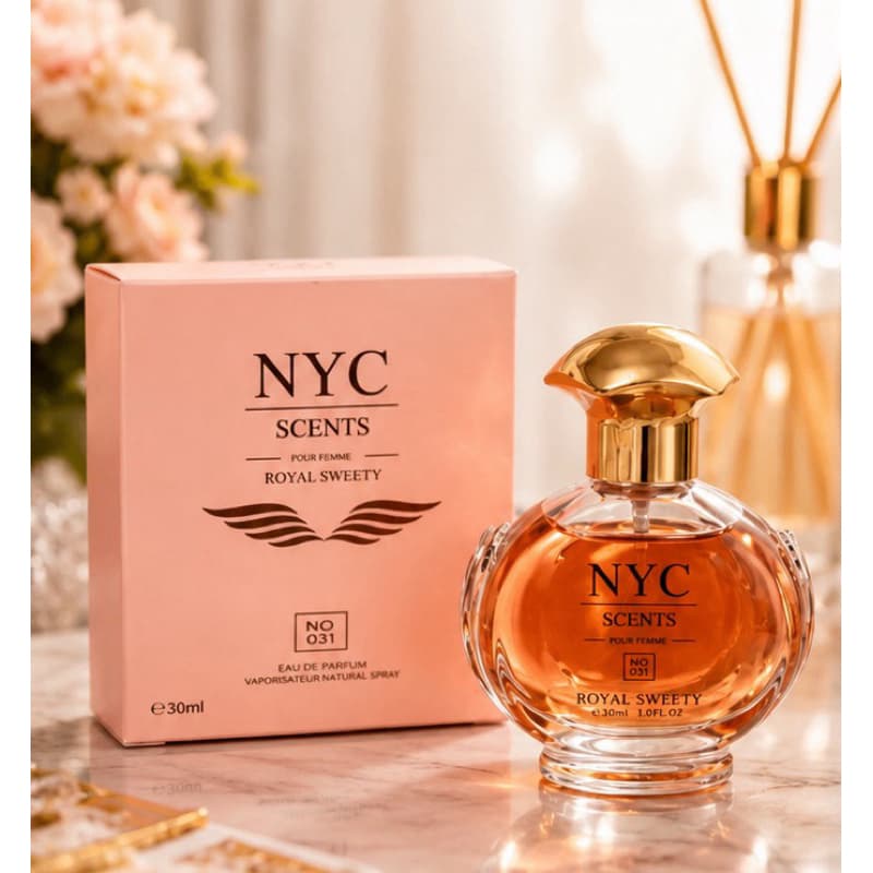 Perfume NYC Scents Royal Sweety 30ml – Perfume Feminino Importado e Duradouro